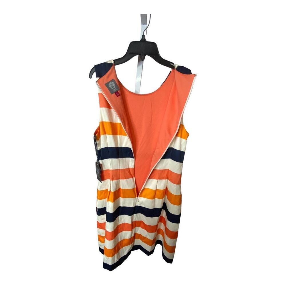 Vince Camuto Womens Size 12 Zip Up Shift Dress Multicolor Striped Sleeveless NWT - Picture 5 of 7
